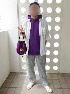 「アイテム（パーカー）」を使った、Qちゃんさん（メンズ・157cm）の秋コーディネート