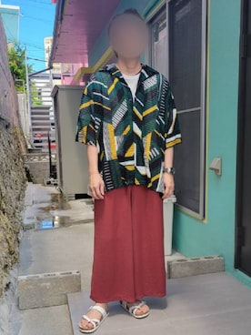 「COMME CA ISM（コムサイズム）のアイテム」を使った、Qちゃんさん（メンズ・157cm）の夏コーディネート