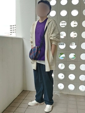 「COMME　CA COMMUNE（コムサコミューン）のアイテム」を使った、Qちゃんさん（メンズ・157cm）の秋コーディネート