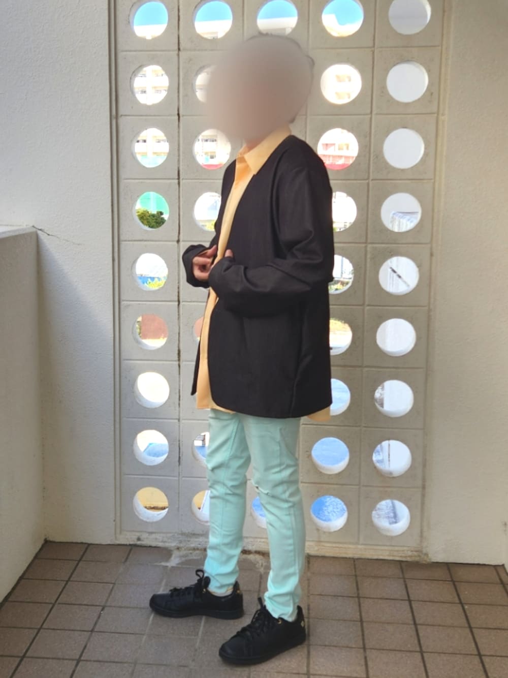 COMME CA ISMのノーカラージャケットを使ったメンズ人気