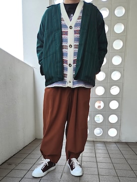 「JOURNAL STANDARD（ジャーナルスタンダード）のアイテム（ブルゾン）」を使った、Qちゃんさん（メンズ・157cm）の冬コーディネート
