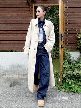 「H&M（エイチ・アンド・エム）のアイテム（トップス）」を使った、mizota yayoiさん（レディース・163cm）の秋コーディネート