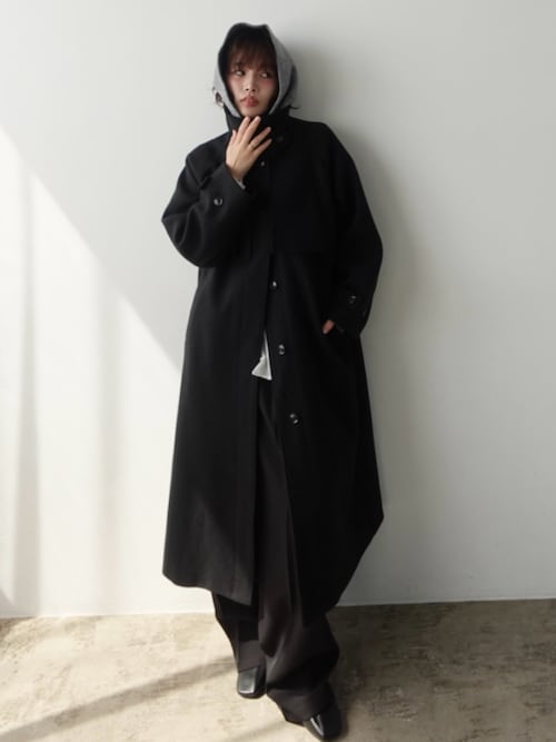 セール】2wayカラーオーバーサイズロングコート（ステンカラーコート
