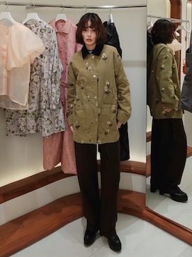 「アイテム（ブーツ）」を使った、mizota yayoiさん（レディース・162cm）の秋コーディネート