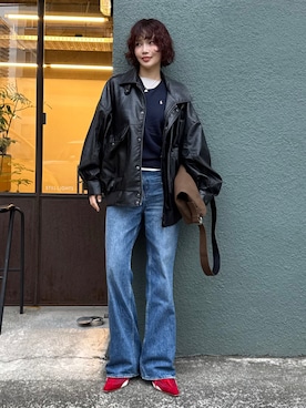 「アイテム（パンプス）」を使った、mizota yayoiさん（レディース・162cm）の秋コーディネート