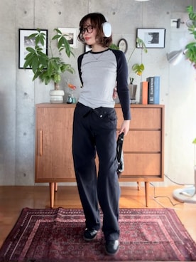 「adidas Originals（アディダスオリジナルス）の＜adidas Originals＞SAMBA OG/スニーカー（スニーカー、ブラック系）」を使った、mizota yayoiさん（レディース・163cm）の春コーディネート