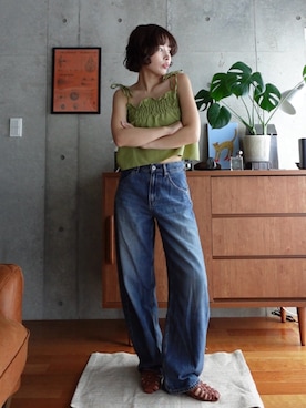 「アイテム（キャミソール）」を使った、mizota yayoiさん（レディース・162cm）の夏コーディネート