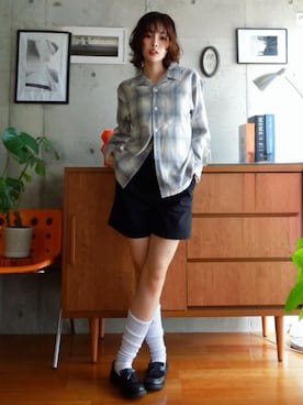 「Champion（チャンピオン）のアイテム」を使った、mizota yayoiさん（レディース・163cm）の春コーディネート