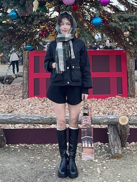 「アイテム（その他アウター）」を使った、mizota yayoiさん（レディース・162cm）の秋コーディネート