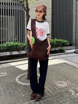 「Port（ポート）のアイテム」を使った、mizota yayoiさん（レディース・163cm）の夏コーディネート