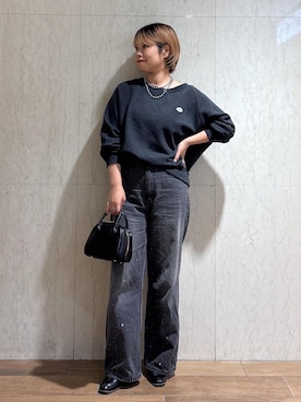 「PEANUTS（ピーナッツ）のアイテム」を使った、ponnuさん（レディース・154cm）の秋コーディネート