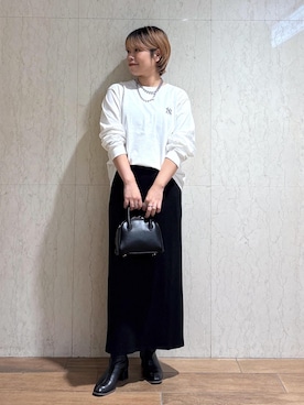 「PEANUTS（ピーナッツ）のアイテム」を使った、ponnuさん（レディース・154cm）の秋コーディネート