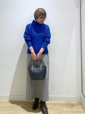 「母の日ギフト」｜「アイテム（ブーツ）」を使った、ponnuさん（レディース・154cm）の秋コーディネート