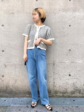 「キレイめカジュアルコーデ」｜ponnuさん（レディース・154cm）の春コーディネート