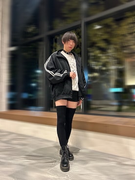 「アイテム（スウェット）」を使った、いぬさん。さん（メンズ・176cm）の秋コーディネート