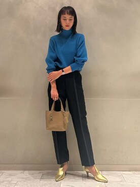 「L'unique」｜Kawamura_TOMORROWLANDさん（レディース・170cm）の冬コーディネート