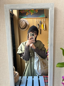 「SMELLY（スメリー）のアイテム（帽子）」を使った、nonsugarchanさん（レディース・164cm）の冬コーディネート