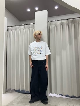 「SENSE OF PLACE by URBAN RESEARCH(センスオブプレイスバイアーバンリサーチ)の『別注』Ben Lenovitz×SENSE OF PLACE SHORT-SLEEVE T-SHIRTS(Tシャツ/カットソー、その他)」を使った、もりたさん(メンズ・169cm)の夏コーディネート