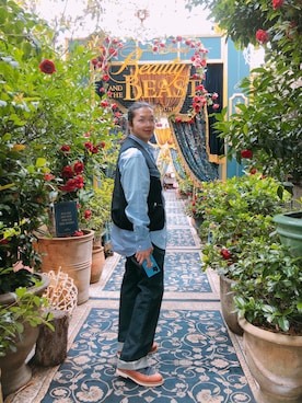 「GRAM（グラム）のアイテム」を使った、李瑞可さん（メンズ・170cm）の冬コーディネート