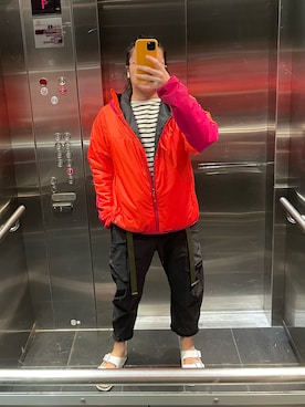 「NIKE ACG（ナイキエィシージー）のアイテム（その他アウター）」を使った、李瑞可さん（メンズ・170cm）の春コーディネート