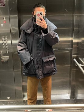 「MUJI」｜「アイテム（ジャケット/アウター）」を使った、李瑞可さん（メンズ・170cm）の春コーディネート