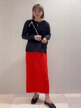 「フェスコーデ」｜「アイテム（パンプス）」を使った、EZ さん（レディース・162cm）の春コーディネート