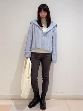 「クリスマスコーデ」｜EZ さん（レディース・162cm・30代）の冬コーディネート