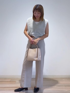 「タンクトップ」｜EZ さん（レディース・162cm）の秋コーディネート