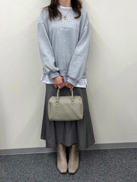 「CLATHAS（クレイサス）のアイテム」を使った、Nuuさん（レディース・158cm）の秋コーディネート