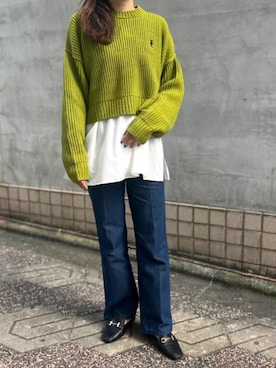 「NICAL（ニカル）のアイテム」を使った、Nuuさん（レディース・158cm）の秋コーディネート