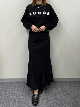 「zucca」｜「アイテム（スウェット）」を使った、Nuuさん（レディース・158cm）の秋コーディネート