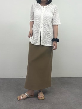 「Omekashi（オメカシ）のアイテム」を使った、Sayakaさん（レディース・161cm）の夏コーディネート