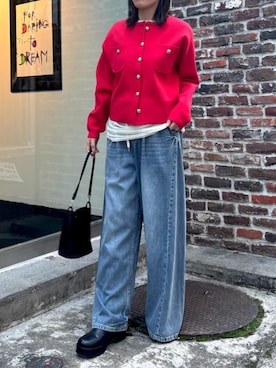 「イエベ春」｜Sayakaさん（レディース・161cm）の冬コーディネート