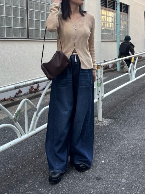 デニムイージーパンツ（デニムパンツ）｜Omekashi（オメカシ）の