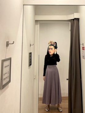 Sasha AJさん（レディース・163cm）の冬コーディネート