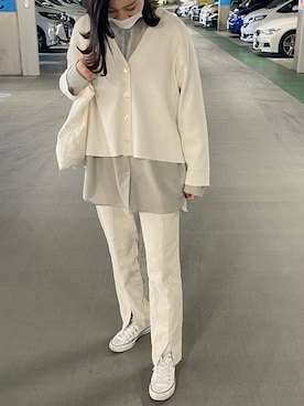 「泡色コーデ」｜n.さん（レディース・160cm）の冬コーディネート