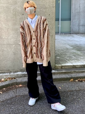 「アイテム（イヤーカフ、その他）」を使った、やまざる【低身長コーデ】さん（メンズ・167cm）の春コーディネート