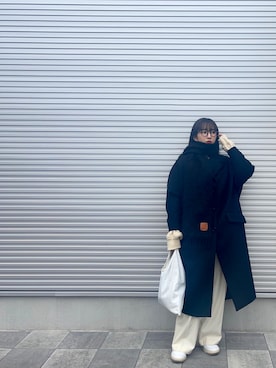 「MM6 Maison Margiela（ｴﾑｴﾑｼｯｸｽ ﾒｿﾞﾝ ﾏﾙｼﾞｪﾗ）のアイテム（ジャケット/アウター）」を使った、enaさん（レディース・162cm）の冬コーディネート