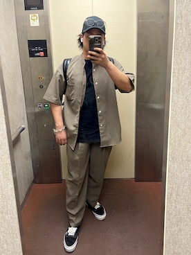 安藤直輝さん(メンズ・168cm)の夏コーディネート