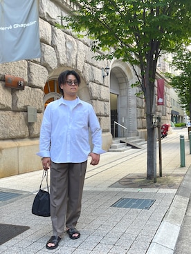 「JOURNAL STANDARD（ジャーナルスタンダード）のアイテム」を使った、安藤直輝さん（メンズ・168cm）の夏コーディネート