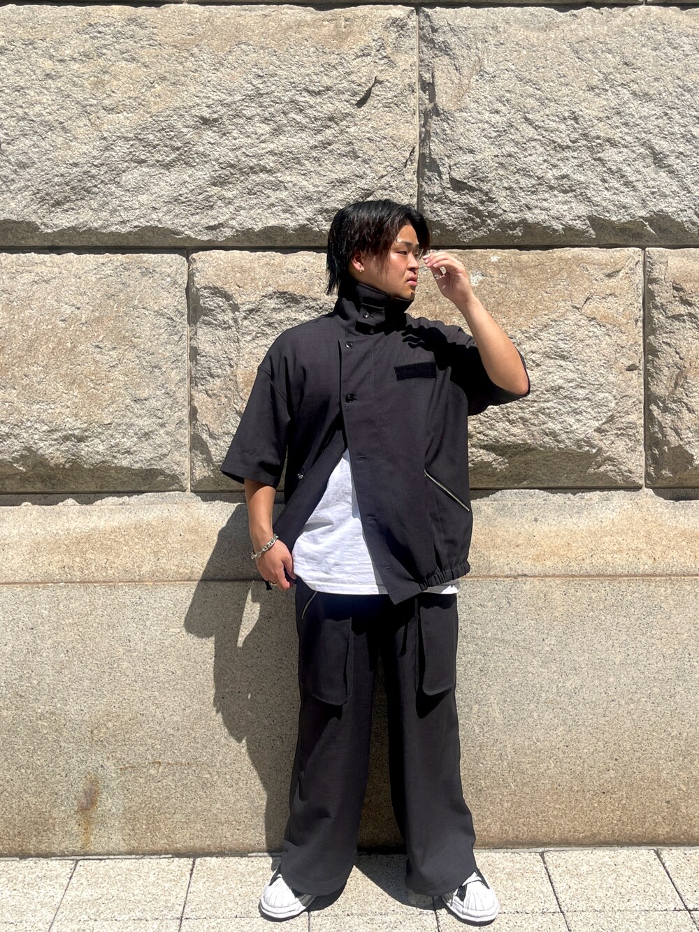 UNISEX》Wrap Cut Wide Cargo Pants/ラップワイドカーゴパンツ【MAISON