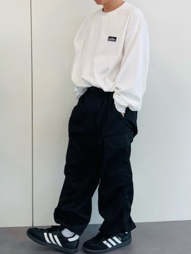 「adidas Originals（アディダスオリジナルス）のアイテム」を使った、sasaさん（メンズ・162cm）の夏コーディネート