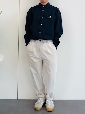 「KANGOL（カンゴール）のアイテム」を使った、sasaさん（メンズ・162cm）の夏コーディネート