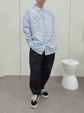 「アイテム（チノパンツ）」を使った、sasaさん（メンズ・162cm）の夏コーディネート