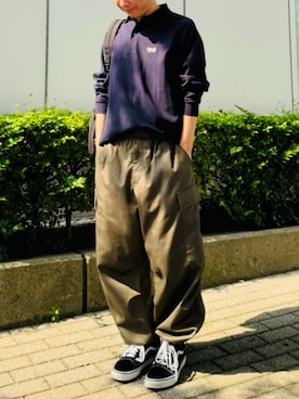 「VANS（バンズ）のアイテム」を使った、sasaさん（メンズ・162cm）の夏コーディネート