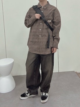 「VANS（バンズ）のVANS/ヴァンズ OLD SKOOL スニーカー（スニーカー）」を使った、sasaさん（メンズ・162cm）の夏コーディネート