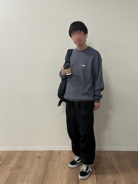 「アイテム（バックパック/リュック）」を使った、sasaさん（メンズ・162cm）の秋コーディネート