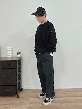 「お洒落さんとつながりたい」｜「アイテム（スニーカー）」を使った、sasaさん（メンズ・162cm）の秋コーディネート