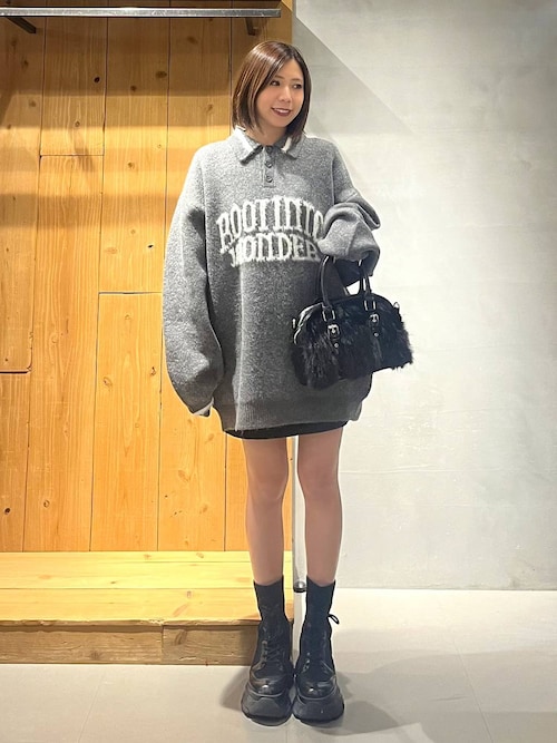 ★新作８点★フーページ★ レースアップソックスブーツ 【3サイズ展開・厚底なのに軽量】（ブーツ