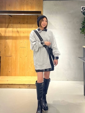 「PBLIM（ページボーイリム）のアイテム（Tシャツ/カットソー）」を使った、だーゆいさん（レディース・152cm）の秋コーディネート